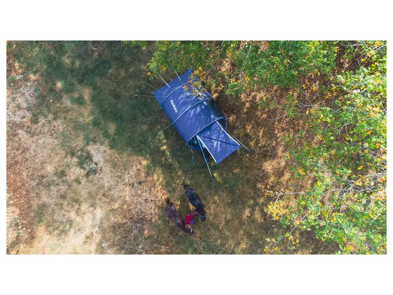 SUTI, 4 Personen Familien Tunnelzelt TC, blau