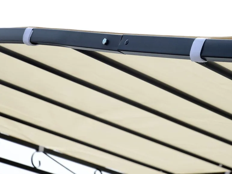 Outsunny Terrassenüberdachung in geschwungener Form