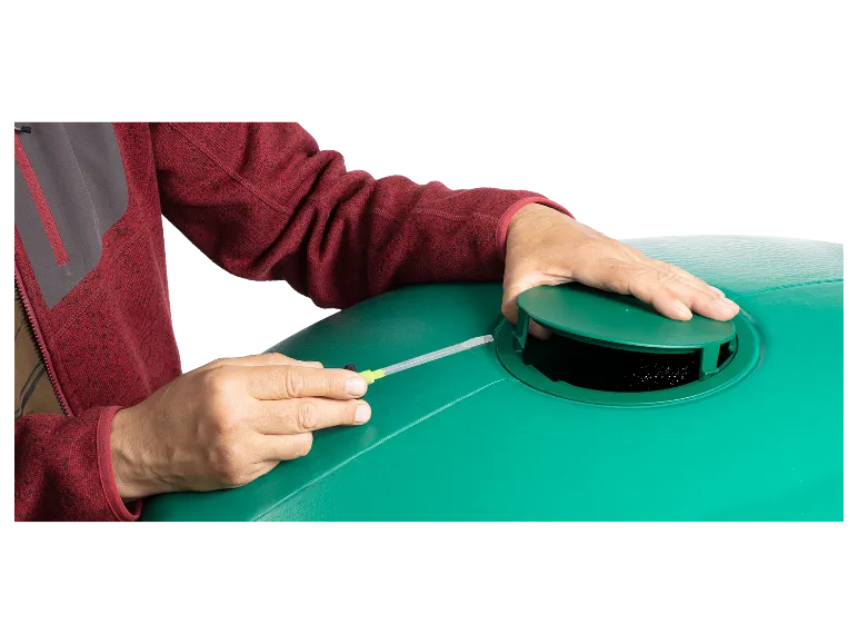 4rain Regentonne »SLIM«, 650 Liter Volumen, inklusive Auslaufhahn und Windsicherung