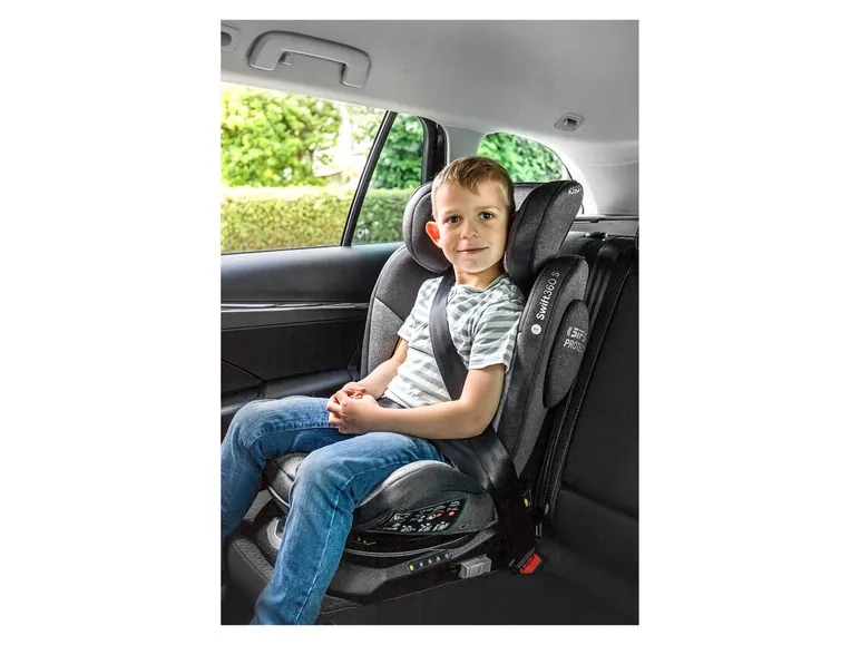 Autokindersitz »Swift360 S«, 360-Grad-Drehfunktion, grau