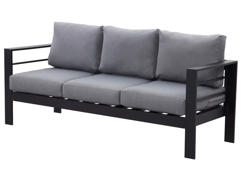 Gartenmöbel 7-Sitzer Lounge-Set Aluminium inkl. Polster