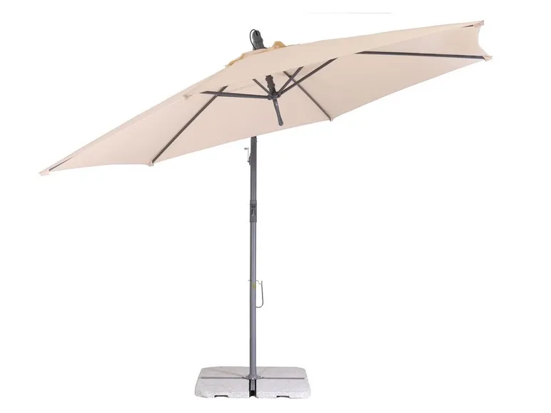Schneider Ampelschirm »Palmera«, 6-teilig, 300 cm Durchmesser, UV-Schutz 80+, Schutzhülle