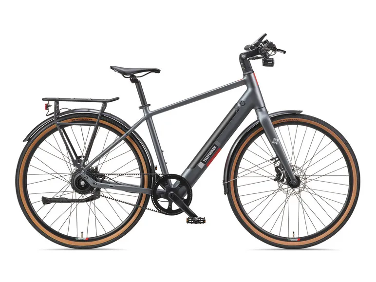 E-Bike Urban UH220, Riemenantrieb, 2-Gang Automatik, 28 Zoll titangrau