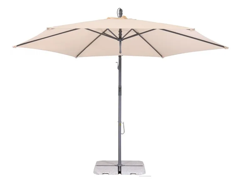 Schneider Ampelschirm »Palmera«, 6-teilig, 300 cm Durchmesser, UV-Schutz 80+, Schutzhülle