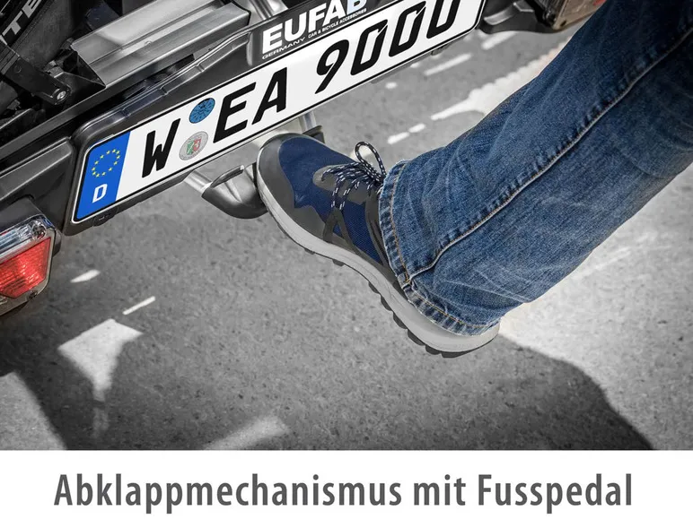 Heckträger »Premium III«, für 3 Räder, Abklappmechanismus, abschließbar