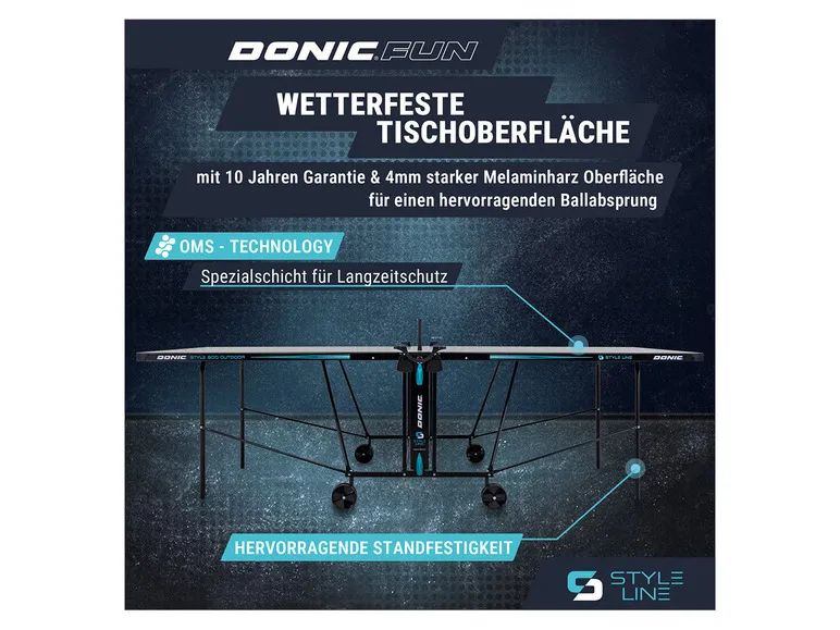 Tischtennis-Set Style 600 Outdoor, inkl. Zubehör