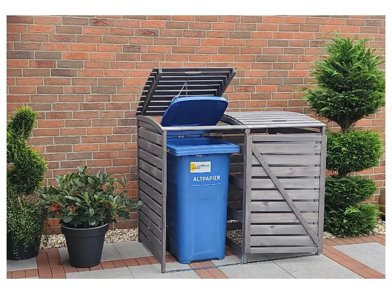 Mülltonnenbox »Vario III«, zur Verkleidung von Mülltonnen, Kiefernholz