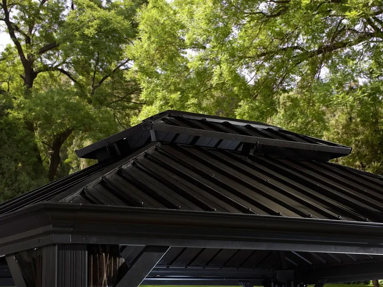 SOJAG Canada Pavillon »Messina«, aus Aluminium, Stahldach mit Lüftung, inkl. Fliegengitter