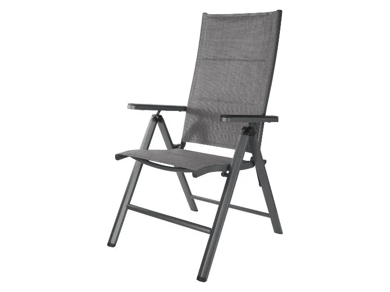 Alu-Set »Toronto«, 5-teilig - Ausziehtisch & 4 Hochlehner, anthrazit/grau