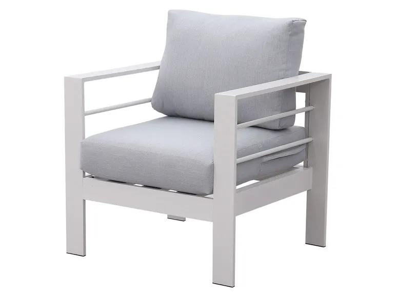 Gartenmöbel 7-Sitzer Lounge-Set Aluminium inkl. Polster