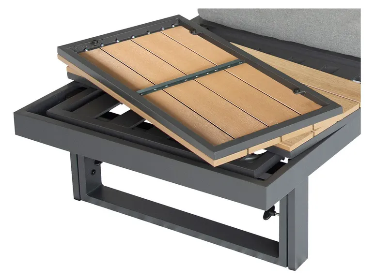 Alu-Lounge »Largo«, 3-teilig, hellgrau/hellbraun