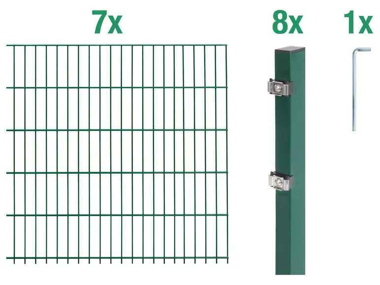 Doppelstabmattenzaun-Grundset