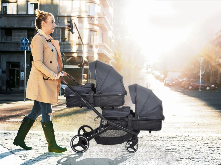 Geschwister-Kinderwagen »Twiner«, mit Babywannen und Sportsitzen