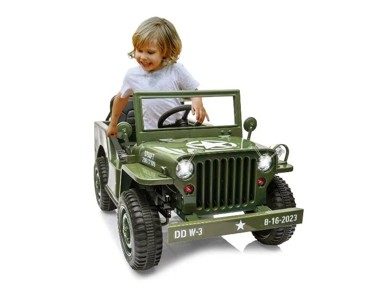 Ride-on Jeep »Willys MB Army«, aufladbar
