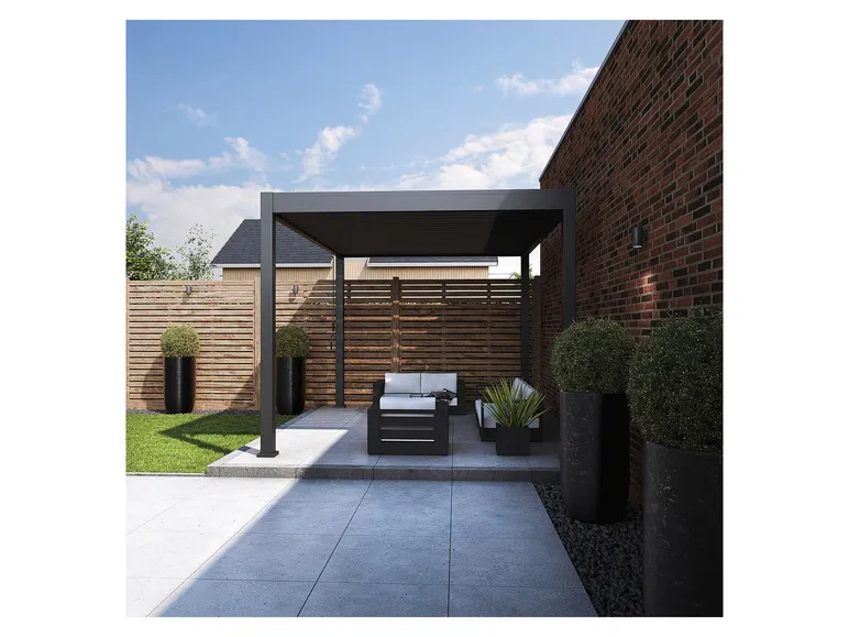 Pavillon »Trumpf«, mit verschließbaren Stahl-Lamellen