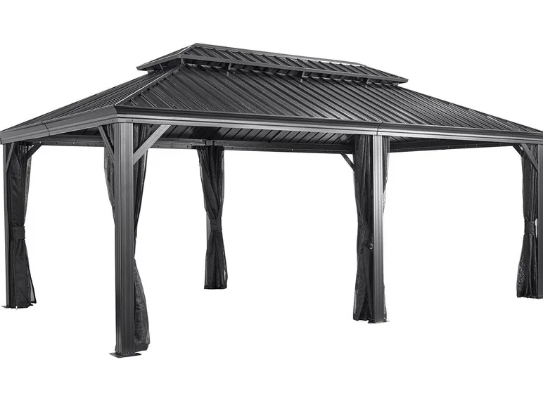 SOJAG Canada Pavillon »Messina«, aus Aluminium, Stahldach mit Lüftung, inkl. Fliegengitter