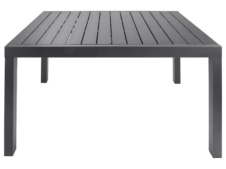 Alu-Rope-Set »Miami«, 7-teilig - Ausziehtisch und 6 Hochlehner, anthrazit