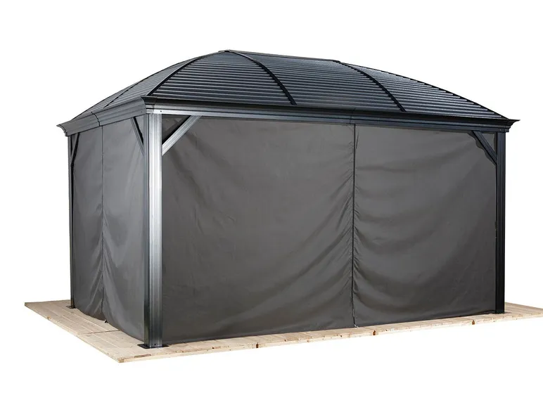 Pavillon Moreno 10x14, galv. Stahl