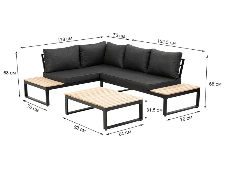 greemotion Aluminium Lounge-Set »Rio«