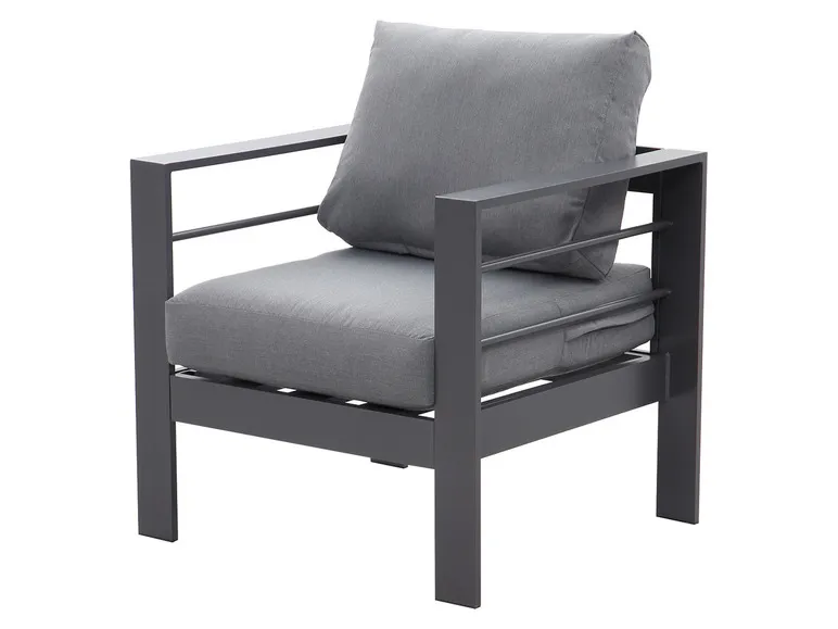 Gartenmöbel 7-Sitzer Lounge-Set Aluminium inkl. Polster