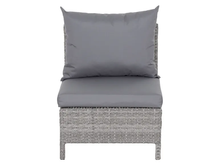 Vigo Lounge Set, aus Geflecht Mix, 4-teilig, grau