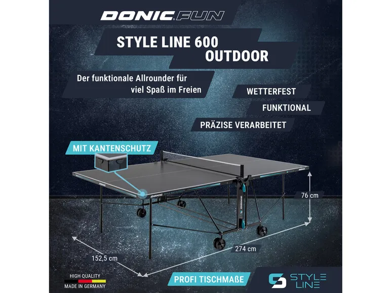 Tischtennisplatte Style 600 Outdoor