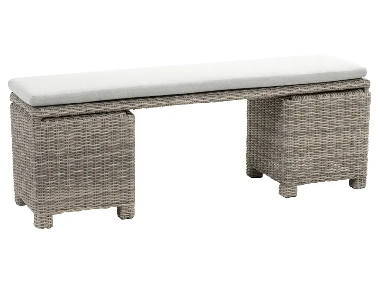 Loungeset »Malia«, 5-teilig, halbrund, grau