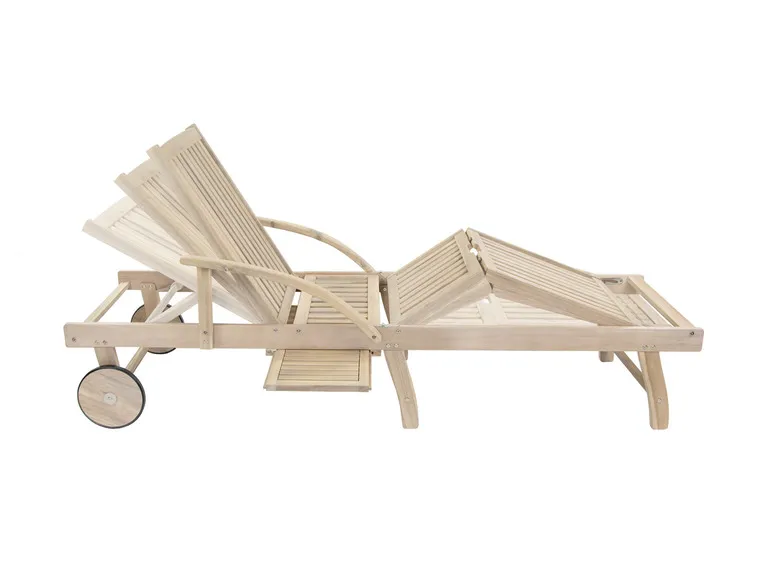 Liege »St. Tropez«, mit ausziehbaren Seitentisch