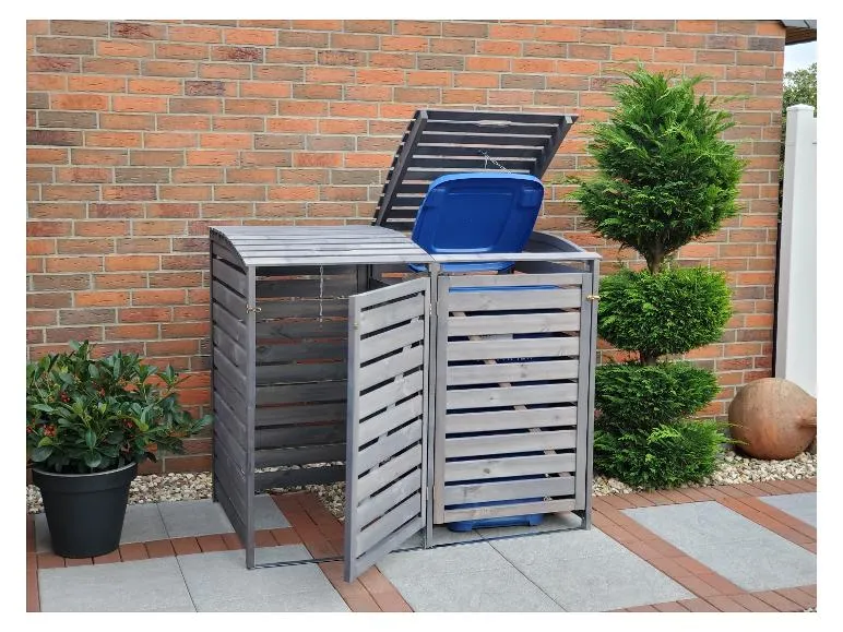 Mülltonnenbox »Vario III«, zur Verkleidung von Mülltonnen, Kiefernholz