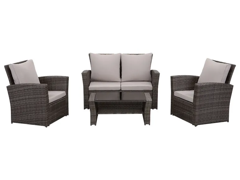 Gartenmöbel 4-Sitzer Lounge Set inkl. Polster