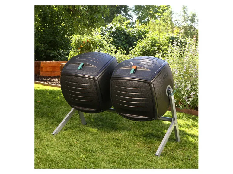 Lifetime »Kompost-Zwilling«, mit 360° drehbarer Trommeln