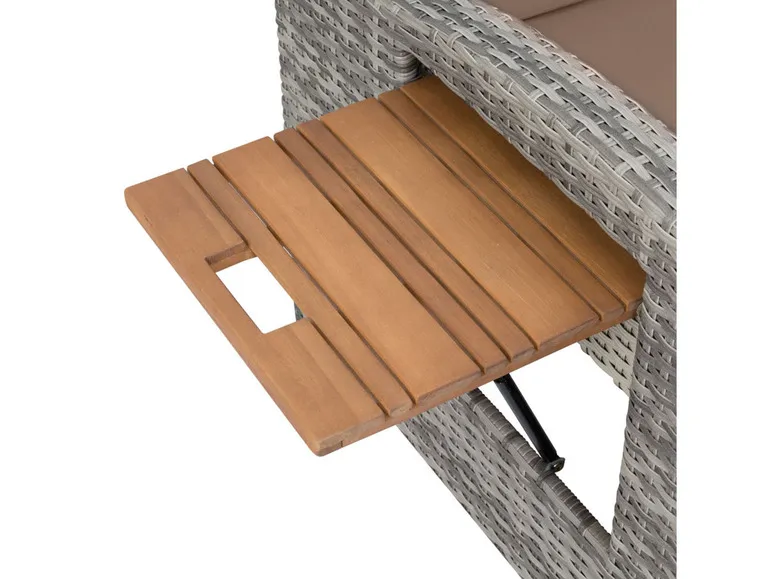 Sonnenliege »Bahia Style«, mit Klapptisch, grau