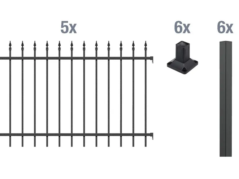 Zaun-Grundset Chaussee, zum Aufschrauben