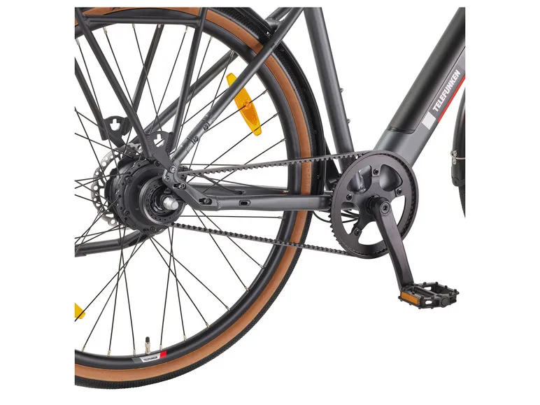 E-Bike Urban UH220, Riemenantrieb, 2-Gang Automatik, 28 Zoll titangrau