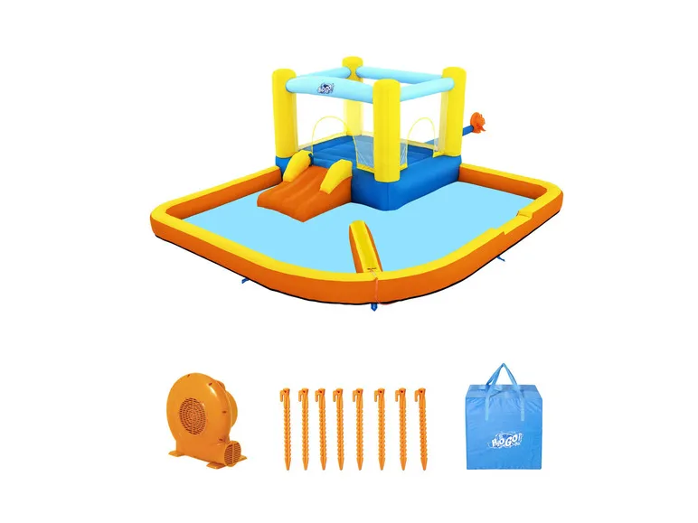 H2OGO!® Mega-Wasserpark Beach Bounce™ mit Dauergebläse