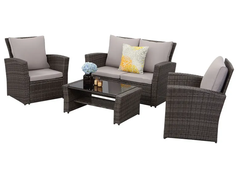 Gartenmöbel 4-Sitzer Lounge Set inkl. Polster