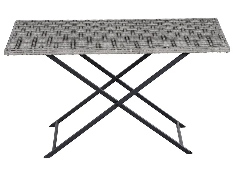 Vigo Lounge Set, aus Geflecht Mix, 4-teilig, grau