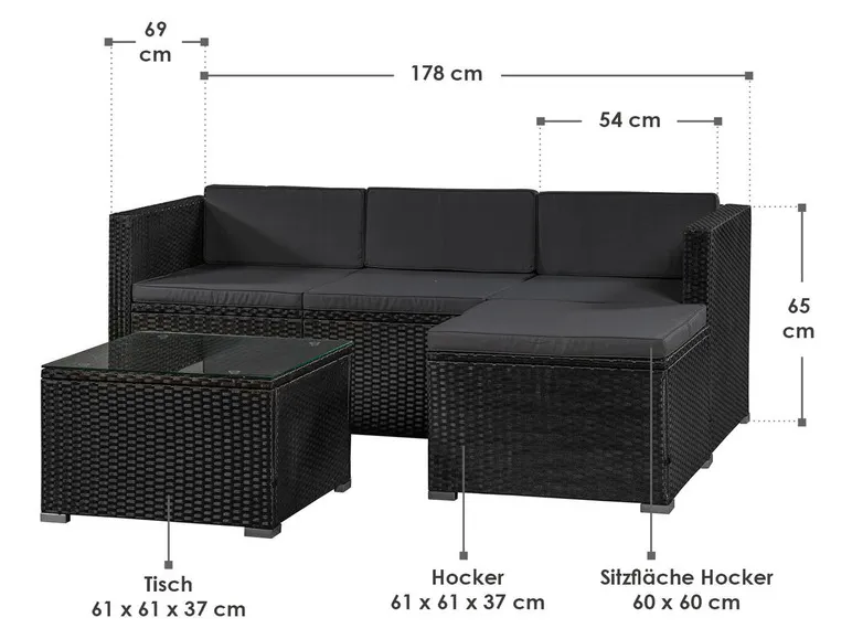 Sitzlounge »Punta Cana«, 3-/ 4-teilig