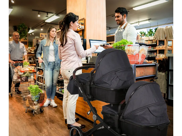 Geschwister-Kinderwagen »Twiner«, mit Babywannen und Sportsitzen