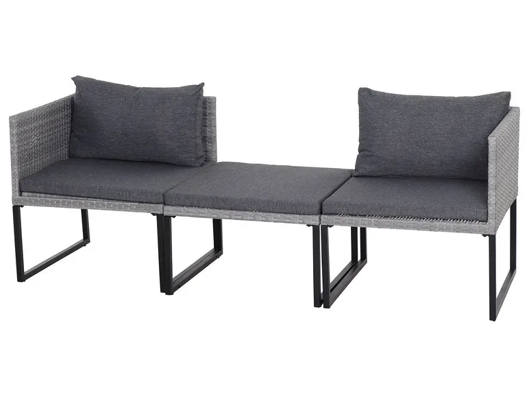 Lounge Set »Malaga« 3-teilig, grau