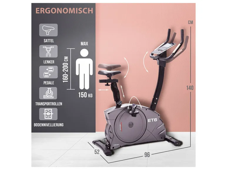 Ergometer »ET« 6 inkl. Pulsmessgurt