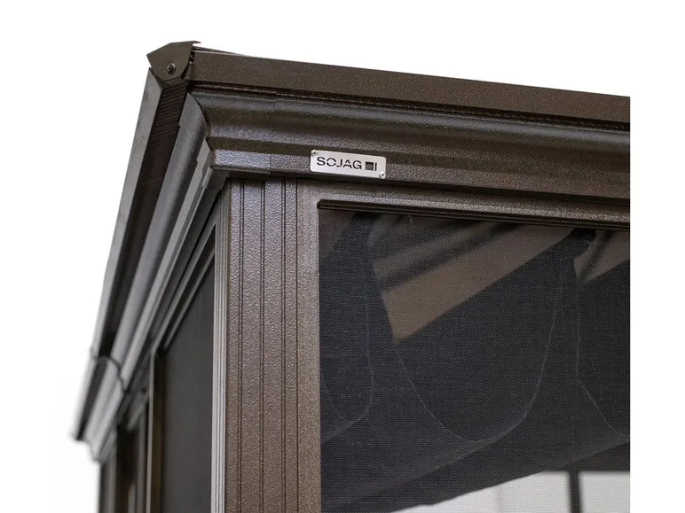 SOJAG Canada Pavillon »Castel«, aus Aluminium, inkl. Sonnensegel u. Insektenschutz, bronze