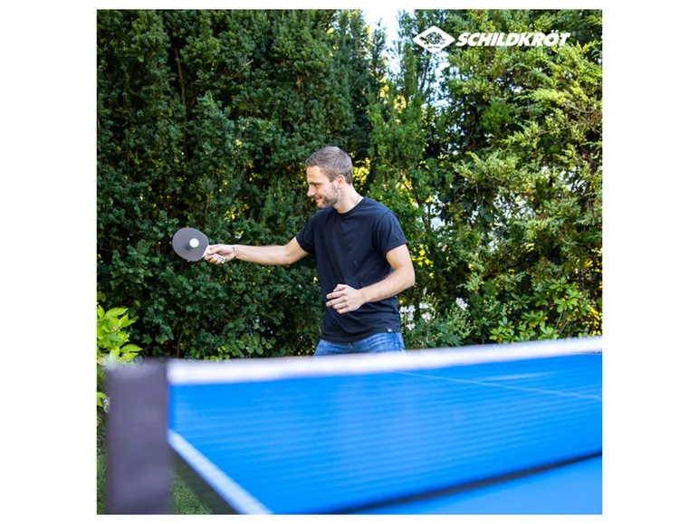 Tischtennisplatte Space Tec Outdoor, wetterfeste 4 mm Melaminharzplatte, klappbar