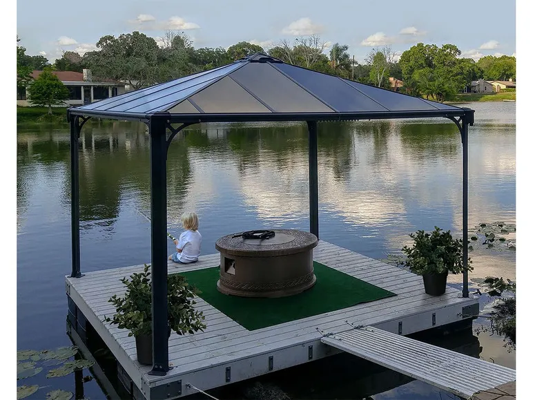 Gartenpavillon »Palermo«, pulverbeschichtetes Aluminium