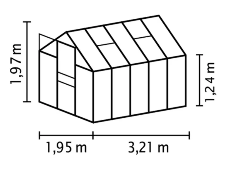 Vitavia Gartengewächshaus-Set Venus