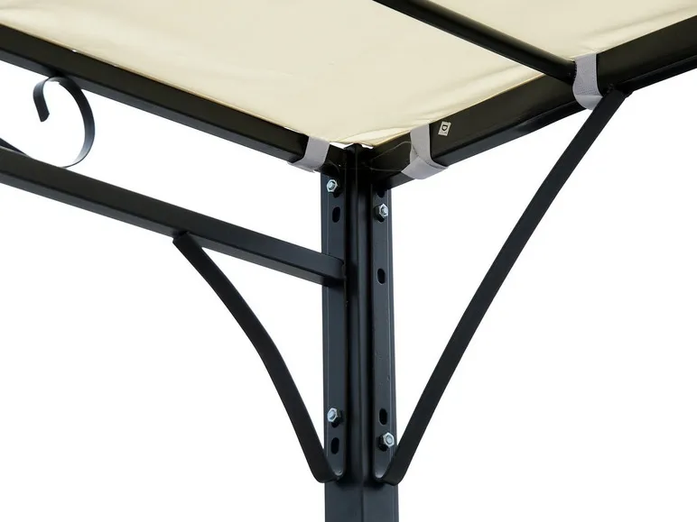 Outsunny Terrassenüberdachung in geschwungener Form