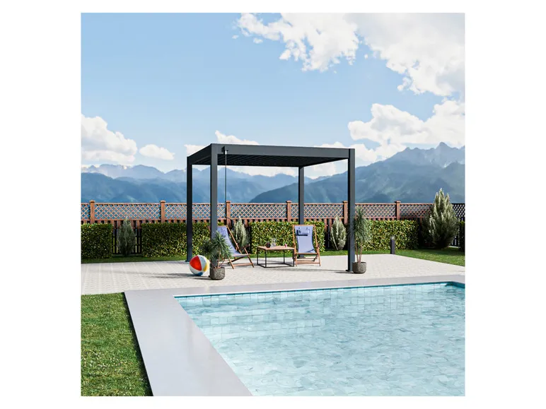 Pavillon »Trumpf«, mit verschließbaren Stahl-Lamellen