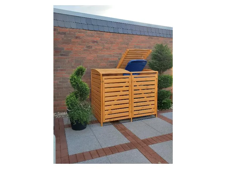 Mülltonnenbox »Vario III«, zur Verkleidung von Mülltonnen, Kiefernholz