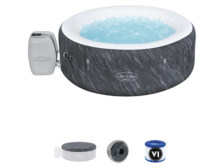 LAY-Z-SPA WLAN-Whirlpool Boracay AirJet Ø 180 x 66 cm, rund