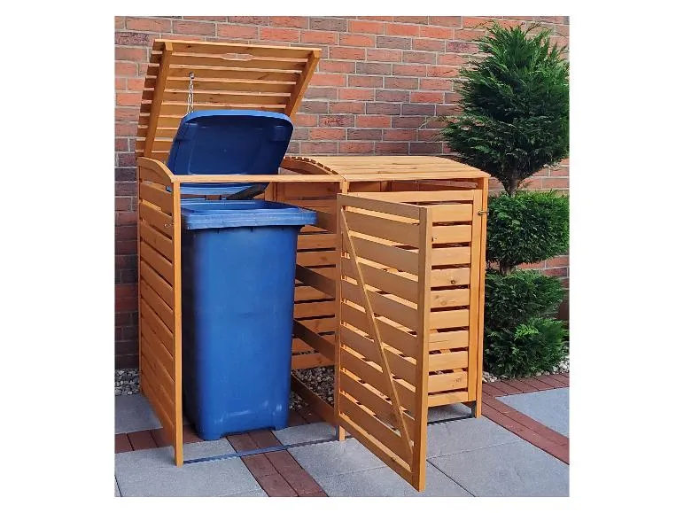 Mülltonnenbox »Vario III«, zur Verkleidung von Mülltonnen, Kiefernholz